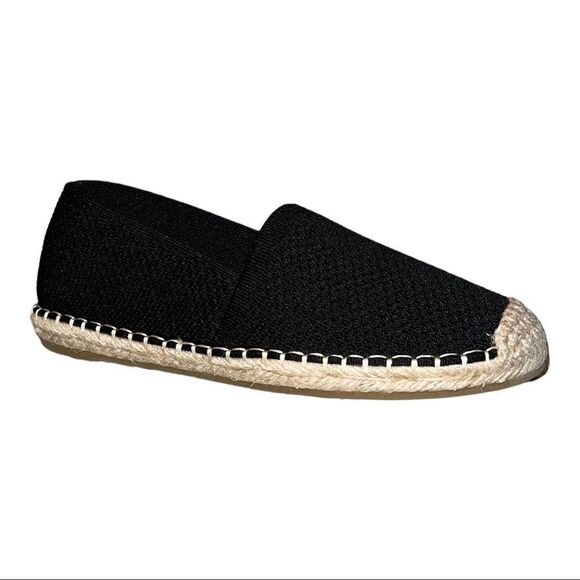 Eileen Fisher Womens Live Espadrilles Flats Memory Foam Slip-On Black 5.5M New - Picture 1 of 6